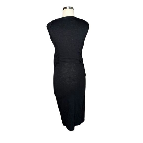 ISABEL MARANT ETOILE Black Bodycon Jersey Knit Midi Dress Women's Size 40 US 8 - Picture 3 of 10